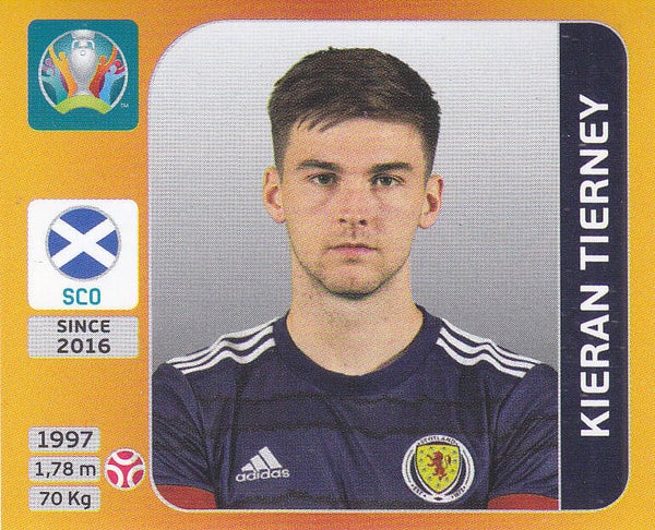 Kieran Tierney / Schottland / Panini EM 2020 / Basis Bild / Nr.443