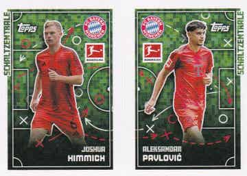 Joshua Kimmich & Aleksandar Pavlovic / FC Bayern München / Topps Bundesliga 2024 / Schaltzentrale / Nr. 349 Nr. 350