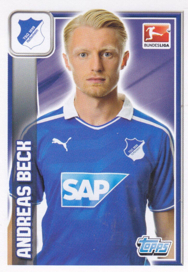 Andreas Beck - TSG Hoffenheim - Topps Bundesliga 2013 - Basis Karte - Nr. 145