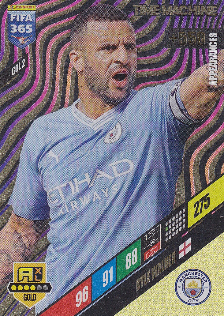 Kyle Walker Manchester City Time Machine Appearanceb 2024 - Icon Gold Nr..GOL2