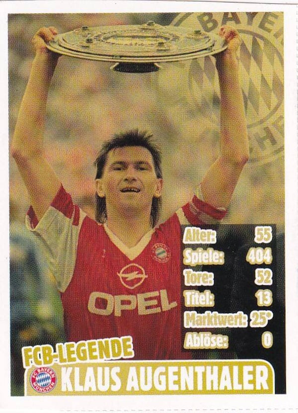 Klaus Augenthaler / FC Bayern München / Super Star Quartett / FCB Legende