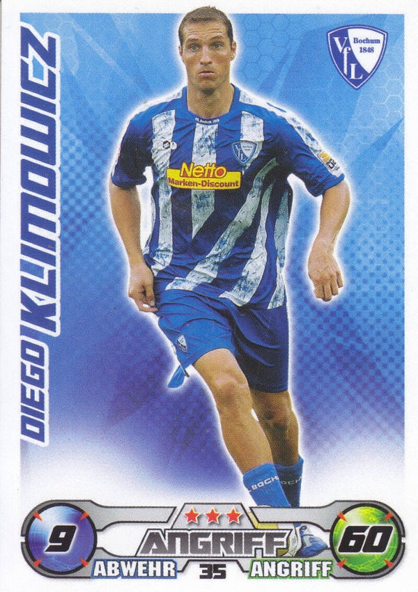 Diego Klimowicz VFL Bochum Basis Karte Nr.35