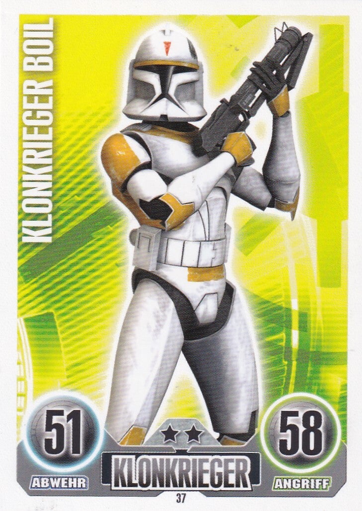 Klonkrieger Boil / Topps Star Wars Force Attax 2010 / Klonkrieger / Die Republik / Nr. FA 37