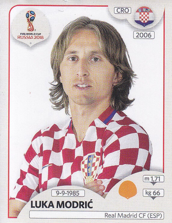 Luka Modric / Kroatien / Panini WM 2018 / Basis Bild / Nr. 322