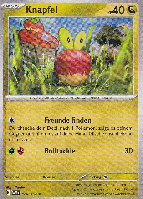 Knapfel / Pokemon / Maskerade im Zwielicht 2024 / Basis Karte / Nr. 126/167