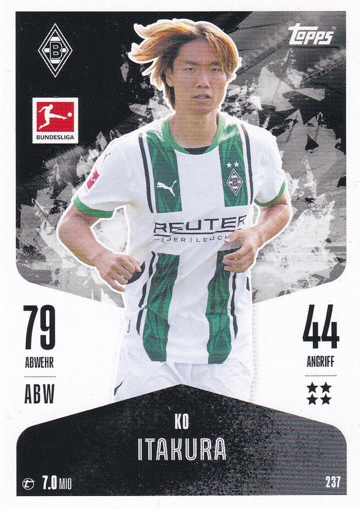 Ko Itakura / Borussia Mönchengladbach / Topps Match Attax 2024 / Basis Karte / Nr. 237