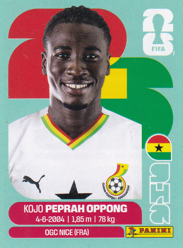 Kojo Peprah Oppong - Ghana - Panini WM 2026 - Update - GHA4a