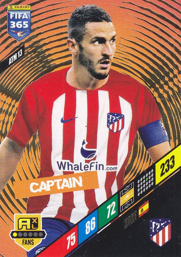 Koke / Atletico Madrid / Panini Fifa 365 Jahr 2024 / Captain / Icon Fans / Nr. ATM 13