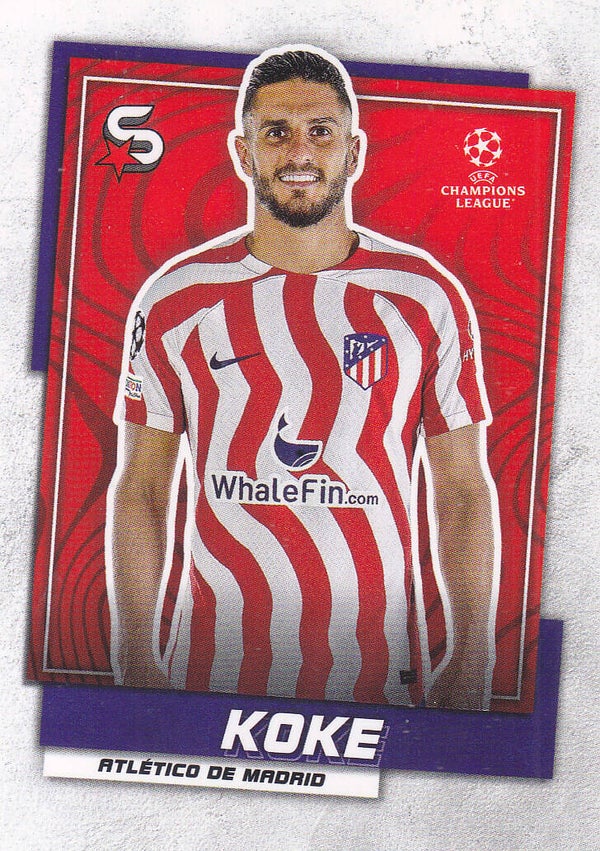 Koke / Atletico Madrid / Topps Super Stars 2022 / Basis Karte / Nr.60