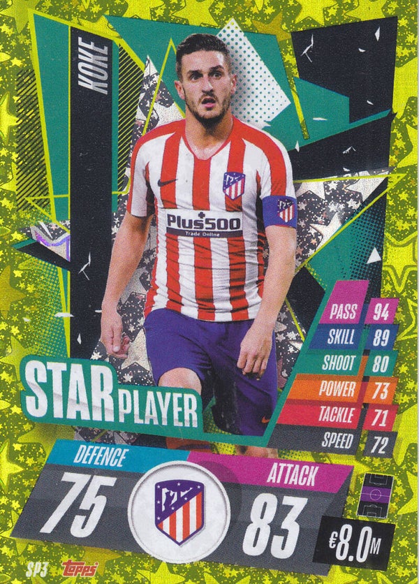 Koke / Atletico Madrid / Topps Champions League 2020 / Star-Spieler / Nr. SP3