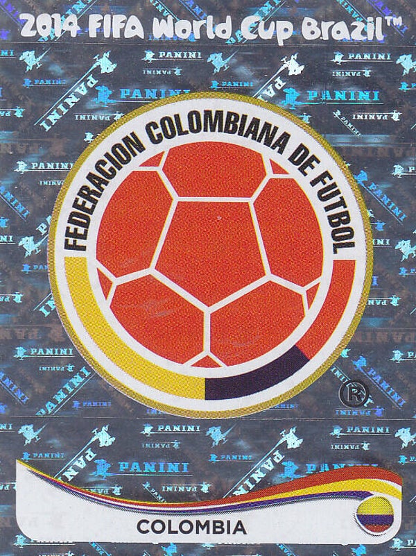 Kolumbien Vereinslogo 2014 Glitzerbild Nr.184