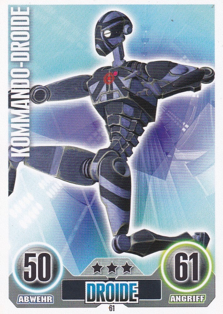 Kommando-Droide / Topps Star Wars Force Attax 2010 / Droide / Separatist / Nr. FA 61