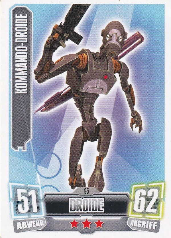 Kommando-Droide / Star Wars Force Attax 2011 / Droide / Separatust / Nr. 95