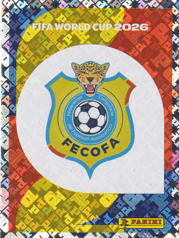 Congo DR - Panini WM 2026 - Vereinslogo - Glitzer - COD1