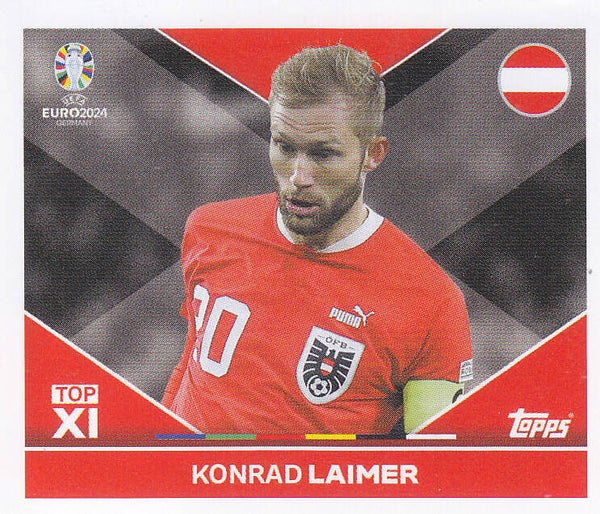 Konrad Laimer / Österreich / Topps EM 2024 / Top XI / Nr. AUT Top 1