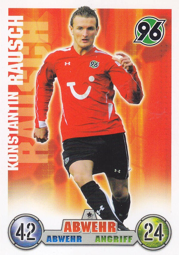Konstantin Rausch / Hannover 96 / Topps Match Attax 2008 / Basis Karte / Nr.147