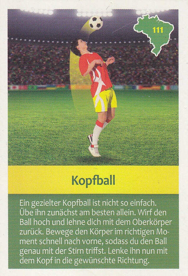 Kopfball Fußball Karte Nr.111