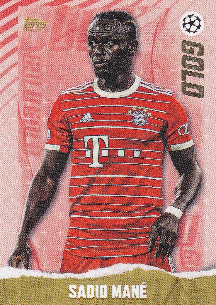Sadio Mane / FC Bayern München / Topps Gold 2022 / Gold Karte / Nr.145