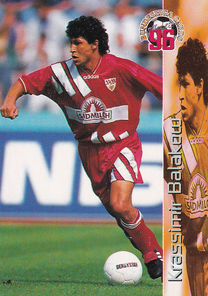 Krasimir Balakov - VFB Stuttgart - Panini Bundesliga 1996 - Basis Karte - Nr. 74