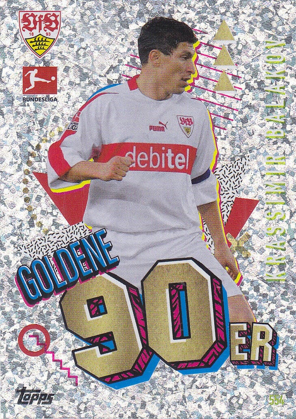 Krassimir Balakov / VFB Stuttgart / Topps Match Attax Extra 2023 / Goldene 90er / Nr.554