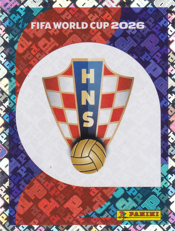 Kroatien - Panini WM 2026 - Vereinslogo - Glitzer - Nr. CRO1