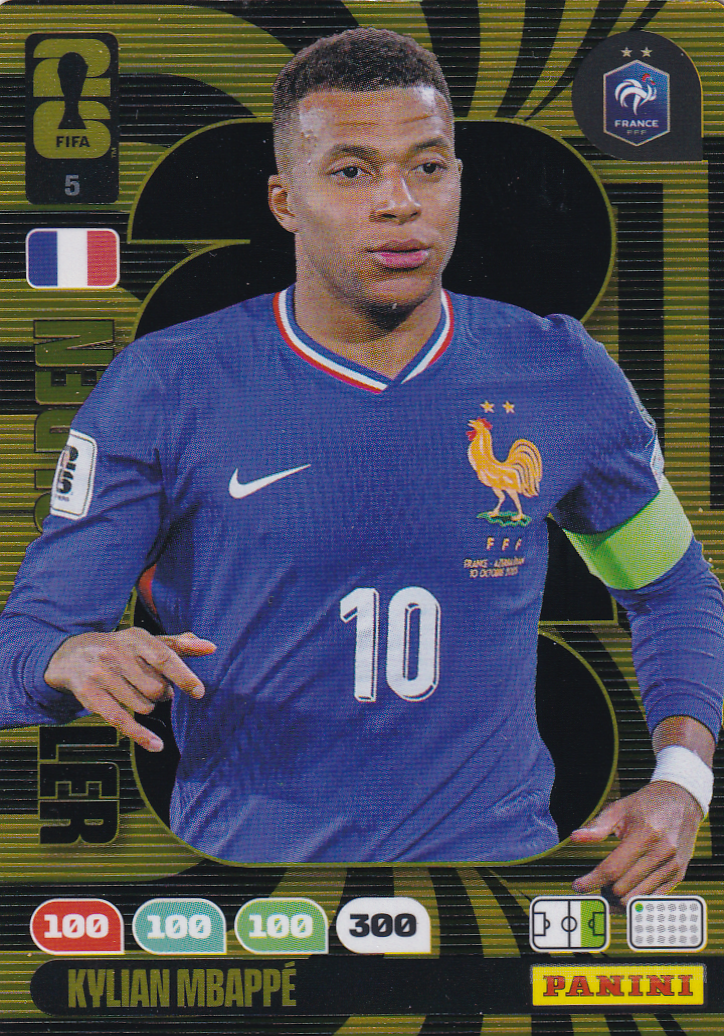 Kylian Mbappe - Frankreich - Panini WM 2026 - Golden Ballers - Nr. 5