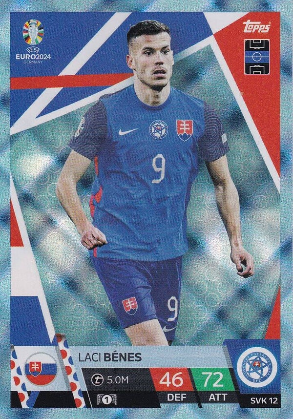 Laci Benes / Slowakei / Topps EM 2024 / Chrystal Karte / Nr. SVK 12