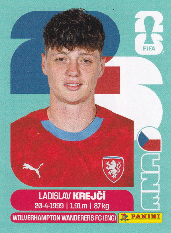 Ladislav Krejci - Tschechien - Panini WM 2026 - Basis Bild - CZE4