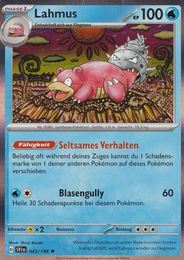 Lahmus / Pokemon / Serie Karmesin und Purpur 2023 / Holo / Phase 1 / Nr. 043/198