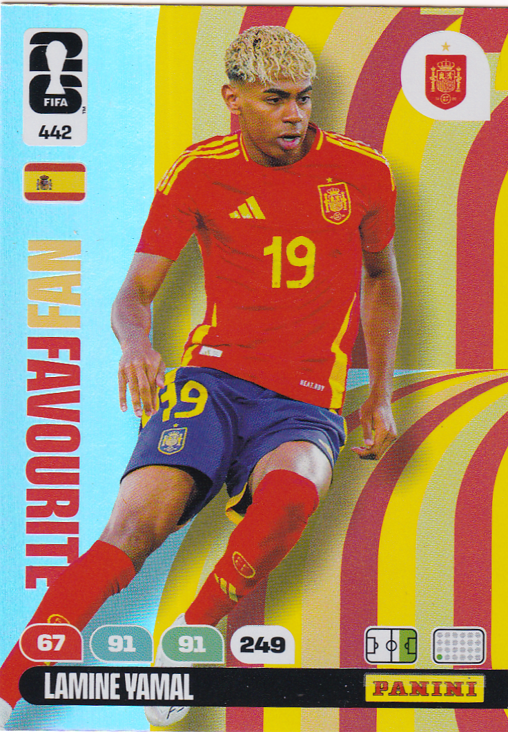 Lamine Yamal - Spanien - Panini WM 2026 - Fan Favourite - Nr. 442