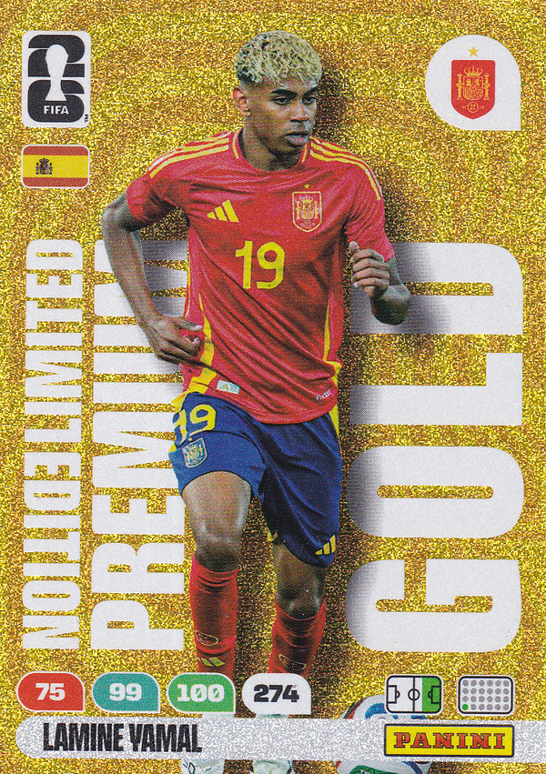 Lamine Yamal - Spanien - Panini WM 2026 - Limited Edition Premium Gold - Nr. LEPG-LY