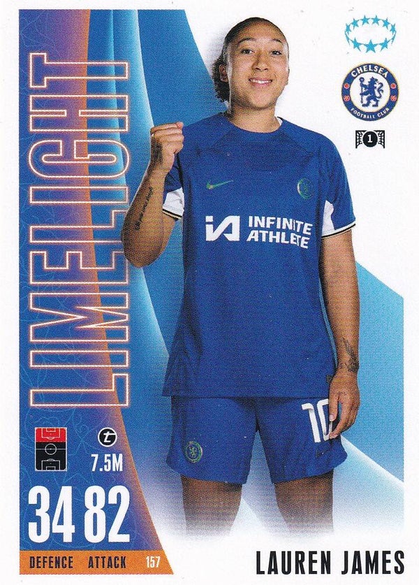 Lauren James / FC Chelsea / Topps Champions League Extra 2023 / Limelight / Nr. 157