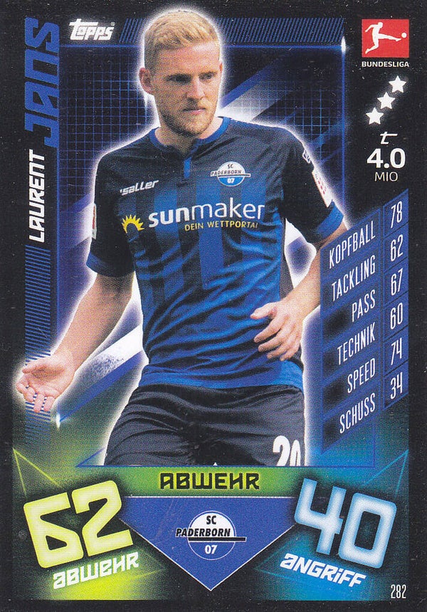 Laurent Jans SC Paderborn Basis Karte
