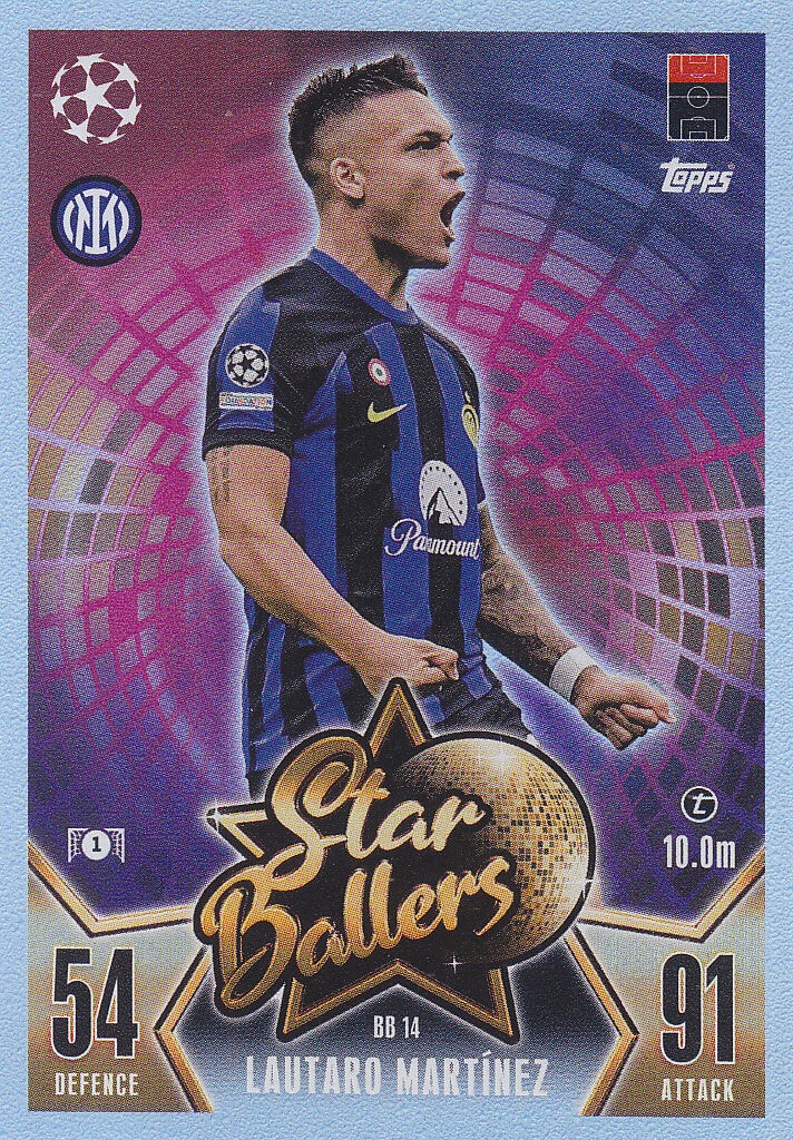 Lautaro Martinez / Inter Mailand / Topps Champions League 2023 / Star Ballers / Nr. BB 14