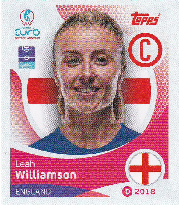 Leah Williamson - England - Topps Frauen EM 2025 - Basis Bild - Nr. 254