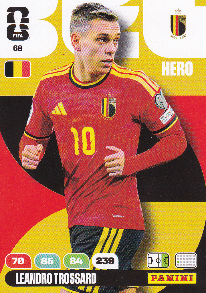Leandro Trossard - Belgien - Panini WM 2026 - Hero - Nr. 68