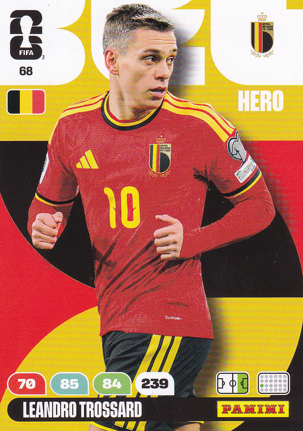 Leandro Trossard - Belgien - Panini WM 2026 - Hero - Nr. 68