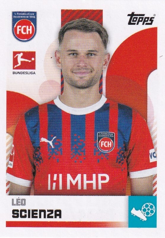 Leo Scienza - FC Heidenheim - Topps Bundesliga 2024 - Basis Bild - Nr. 181