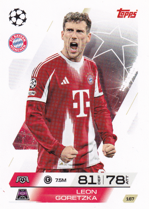 Leon Goretzka - FC Bayern München - Topps Champions League 2025 - Basis Karte - Nr. 167