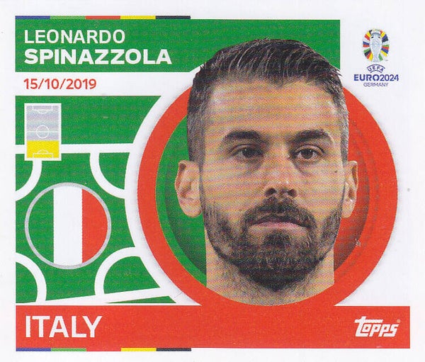 Leonardo Spinazzola / Italien / Topps EM 2024 / Basis Bild / Nr. ITA 5