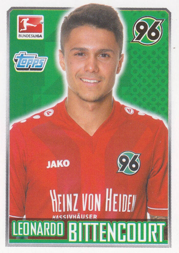 Leonardo Bittencourt / Hannover 96 / Topps Bundesliga 2014 / Basis Bild / Nr.119
