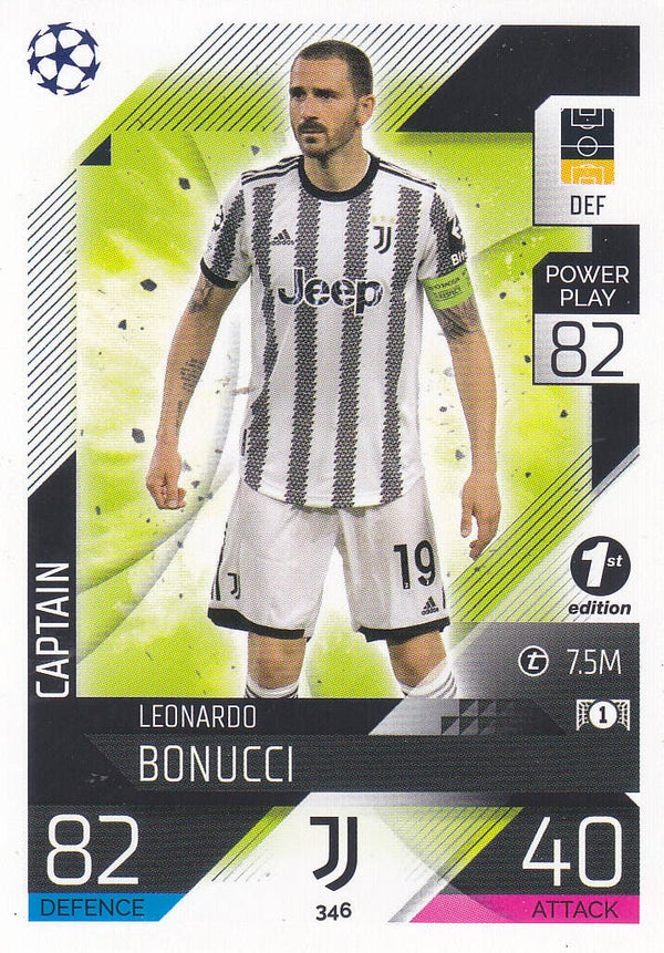 Leonardo Bonucci / Juventus Turin / Topps Champions League 2022 / Captain / Nr. 346