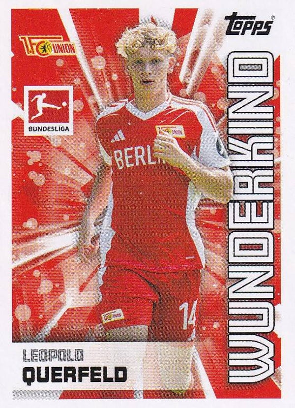 Leopold Querfeld / 1.FC Union Berlin / Topps Bundesliga 2024 / Wunderkind / Nr. 49