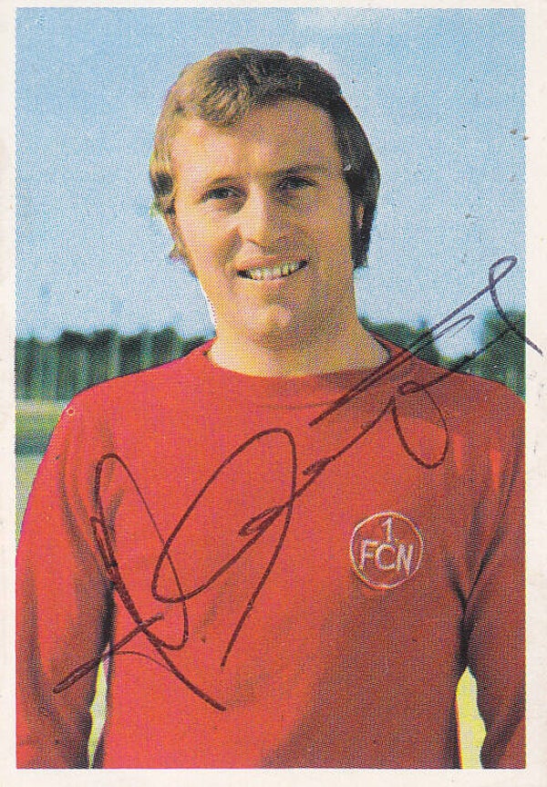 Horst Leupold / 1.FC Nürnberg / Bergmann Sammelbild 1972 / Mit Autogramm / Nr. 447