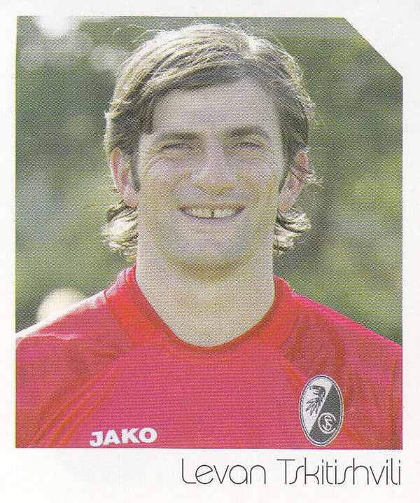 Levan Tskitishvili / SC Freiburg / Panini Bundesliga 2003 / Basis Bild / Nr. 157