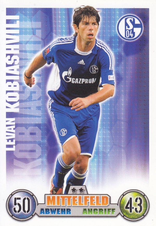 Levan Kobiashvili / FC Schalke 04 / Topps Match Attax 2008 / Basis Karte / Nr. 282