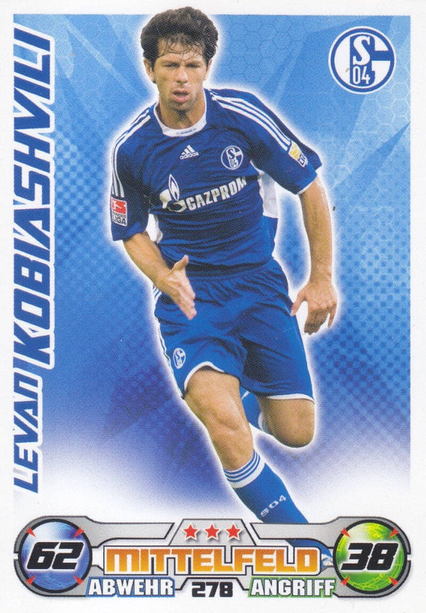 Levan Kobiashvili - FC Schalke 04 - Topps Match Attax 2009 - Basis Karte - Nr. 278