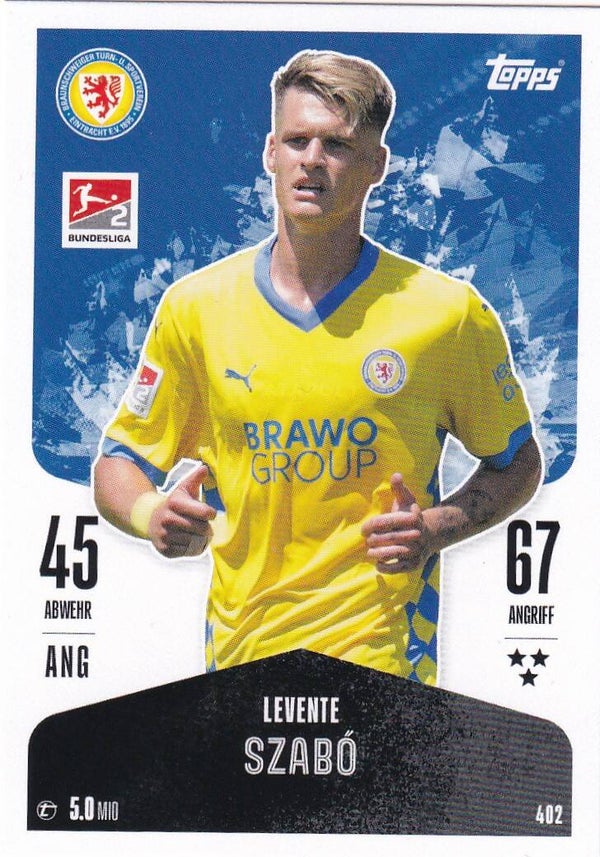 Levente Szabo / Eintracht Braunschweig / Topps Match Attax 2024 / Basis Karte / Nr. 402