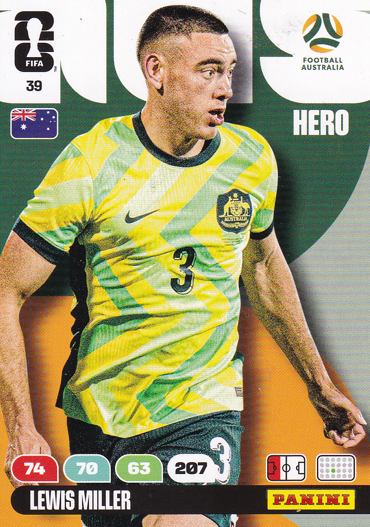 Lewis Miller - Australien - Panini WM 2026 - Hero - Nr. 39
