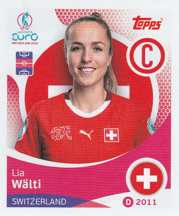 Lia Wälti - Schweiz - Topps Frauen EM 2025 - Captain - Nr. 30